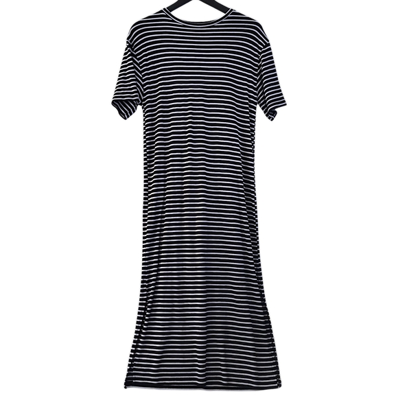 Zara Dresses & Skirts - Zara Black and White Casual Maxi Shirt Dress Womens Size Small